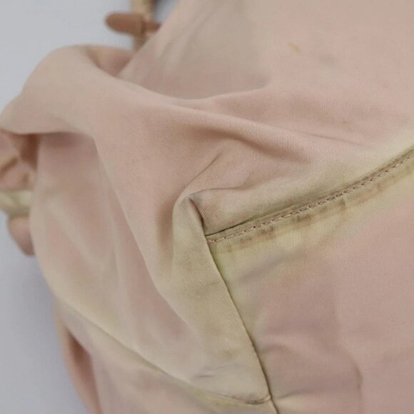 PRADA Hand Bag Nylon Leather 2way Pink Gold Auth EC720 - Picture 4 of 16